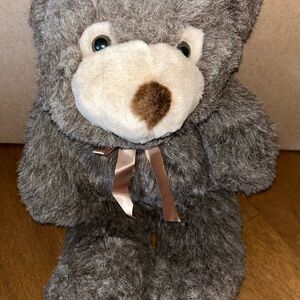 Vintage Kids of America Corp 18" Plush Bear with Eyes & Bow Tie, Polyester Vtg